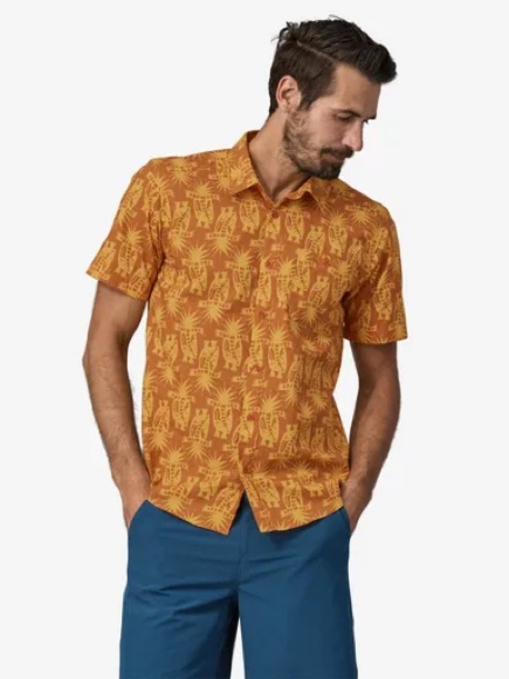 Patagonia Men's Go-To Shirt in Skunks:
Sienna Clay  X-Large